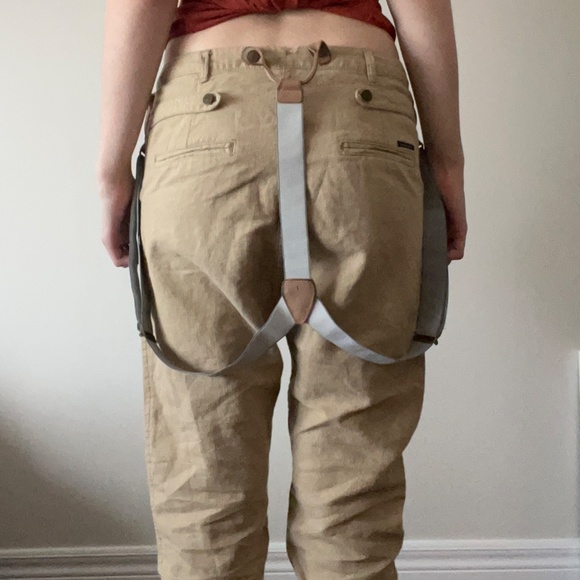 Maison Scotch "La Femme Selon Marie" Pants with Suspenders – Women's Petite - Picture 5 of 15